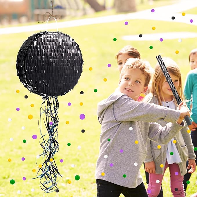 WERNNSAI Black Round Pinata for DIY - Image 7