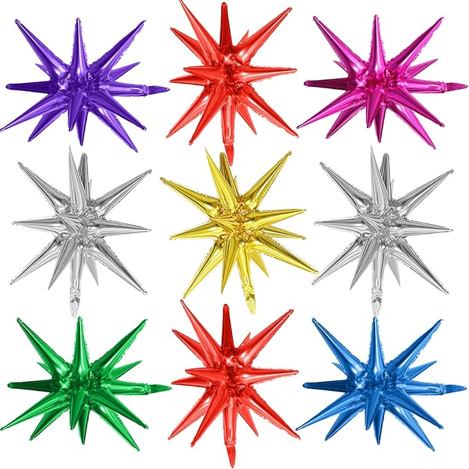 Colorful Star Balloons by Adorely