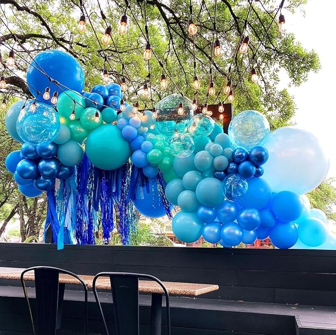 Bezente Blue Balloons Latex Party Balloons - Image 7