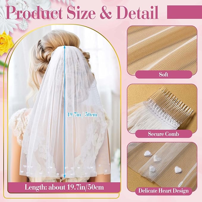 Vicenpal Bridal Bachelorette Veil - Image 3