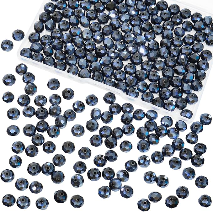 220Pcs 10mm Crystal Glass Beads by Laopottbeads