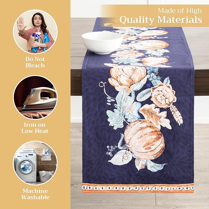 Maison d' Hermine Table Runner 100% Cotton Double Layer Table Runners 108 - Image 3