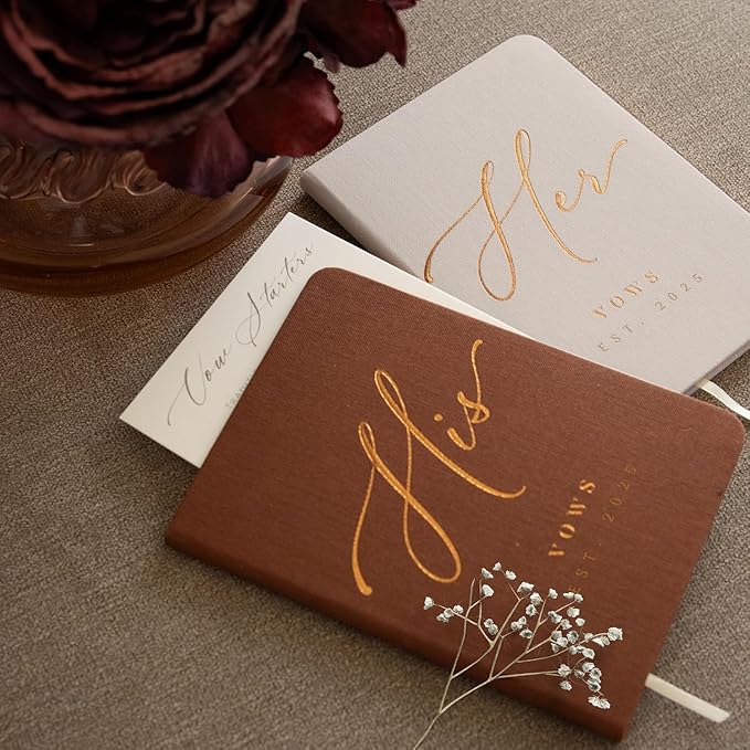 Custom 2025 Vow Books His & Hers - Image 7