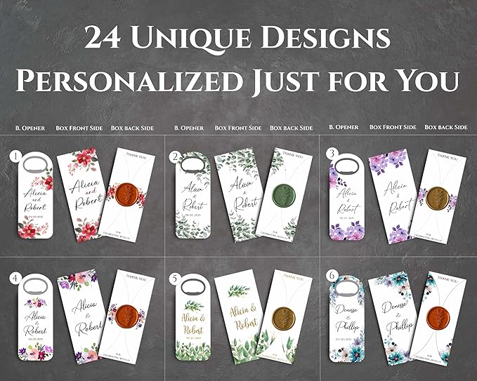 Wedding Bottle Opener Favors for Guests in Bulk, Hearts Shape Bottle Opener - Image 2