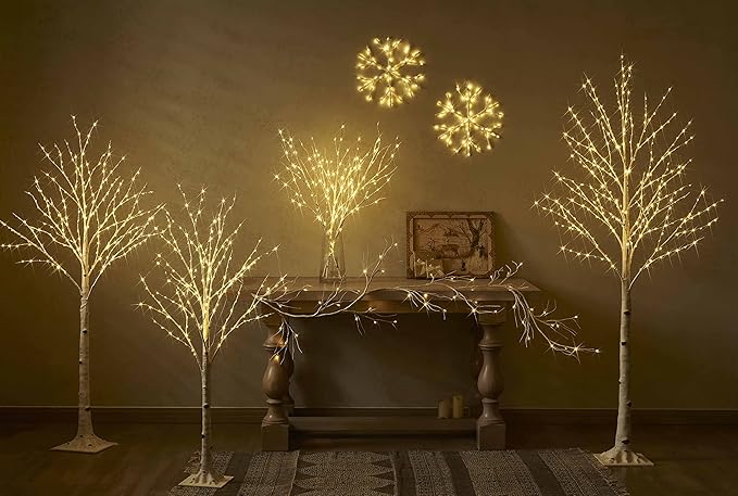 Hairui Lighted Birch Branches Battery Operated 70L 18IN Warm White and Multi - Image 8