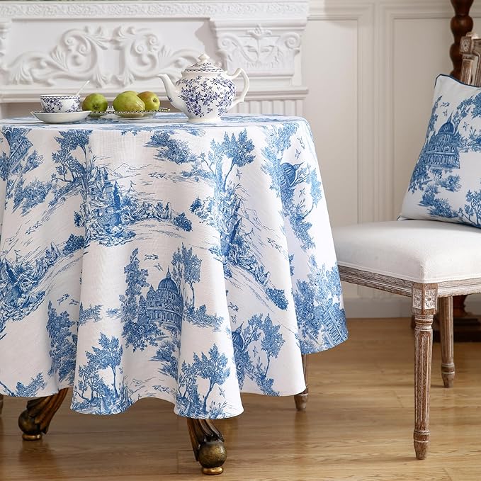 patdrea Designer Cyan Tablecloth - Image 8