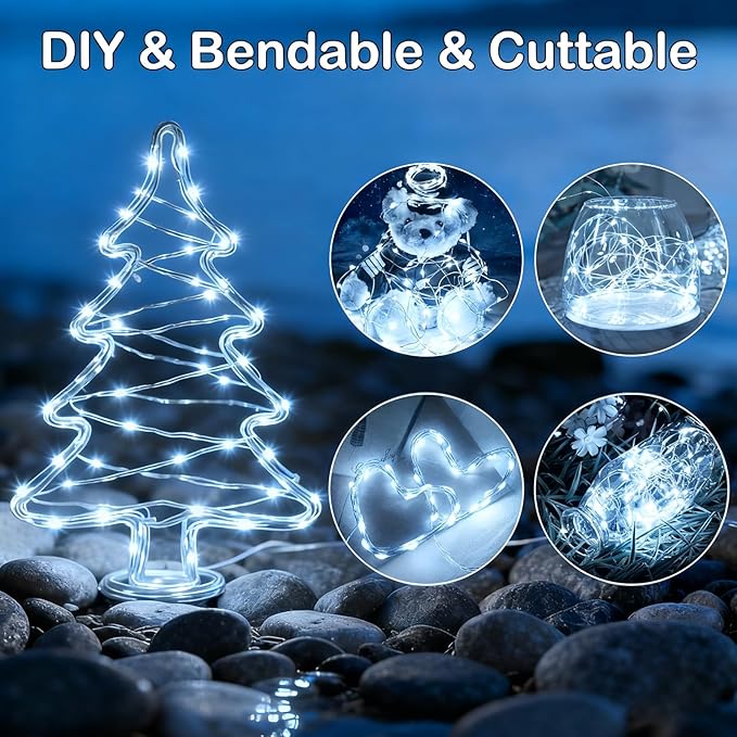 ZNYCYE 10 Pack Fairy Lights Battery Operated，10ft 30 LED String Lights 8 Modes - Image 3