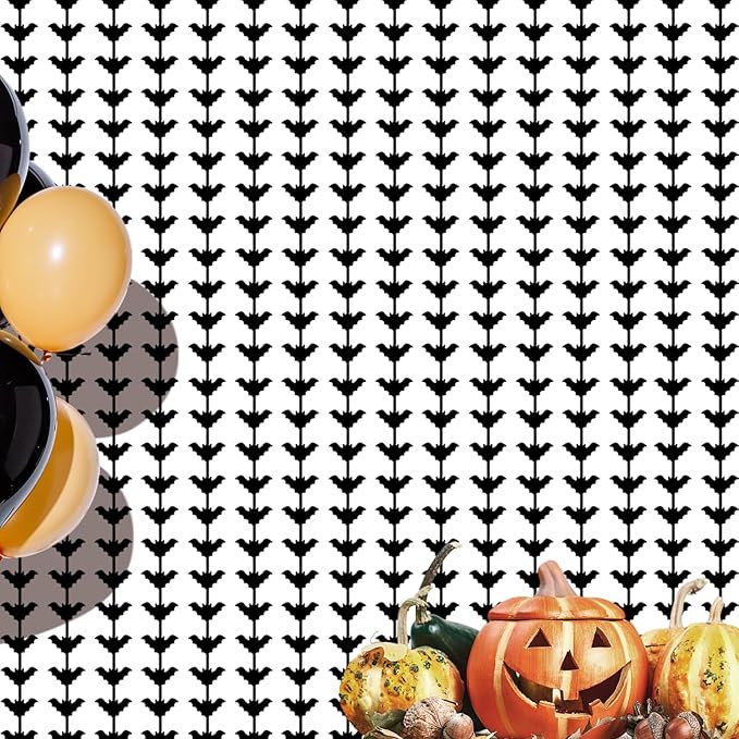 CANREVEL 2 Pack 3.2x6.5 Feet Halloween Foil Fringe Backdrop Curtains, Fringe by CANREVEL