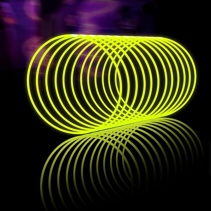 Glow Fever Glow Sticks Bulk 100ct 22'' Glow Necklaces by PartyDragonGlowFever