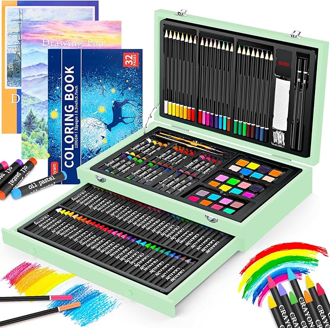 iBayam Art Supplies, 2 Sketch Pads, Creative Gift Box by iBayamDirect