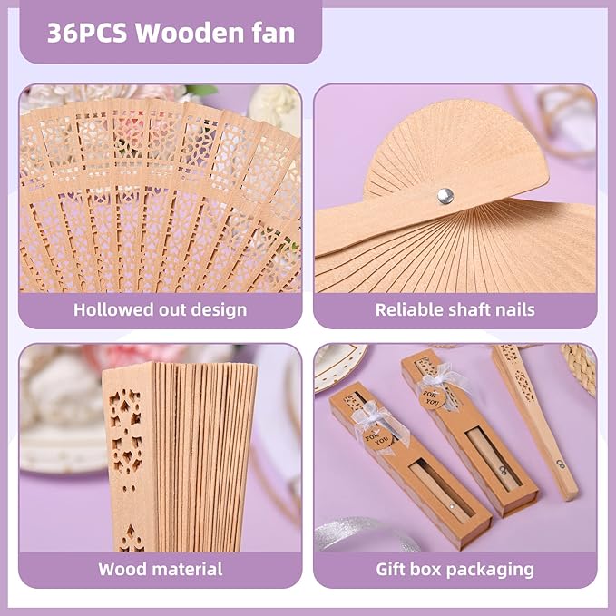 36-Piece Wooden Gift Box Wrapped - Image 4