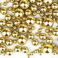 300Pcs Brightgold Polished No Hole Faux Pearl Beads by Cusmation