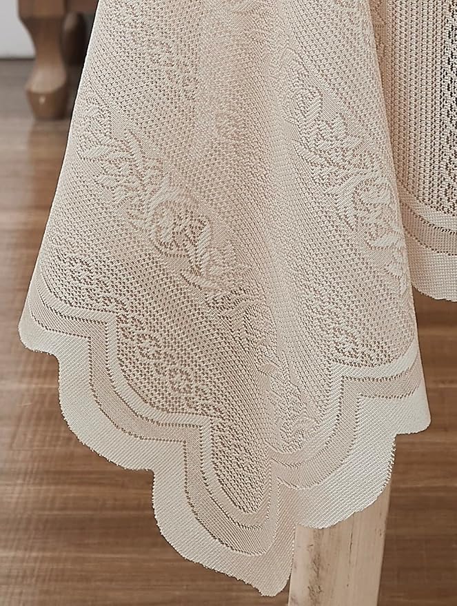 LinenZone Lace Round Tablecloth - Image 4