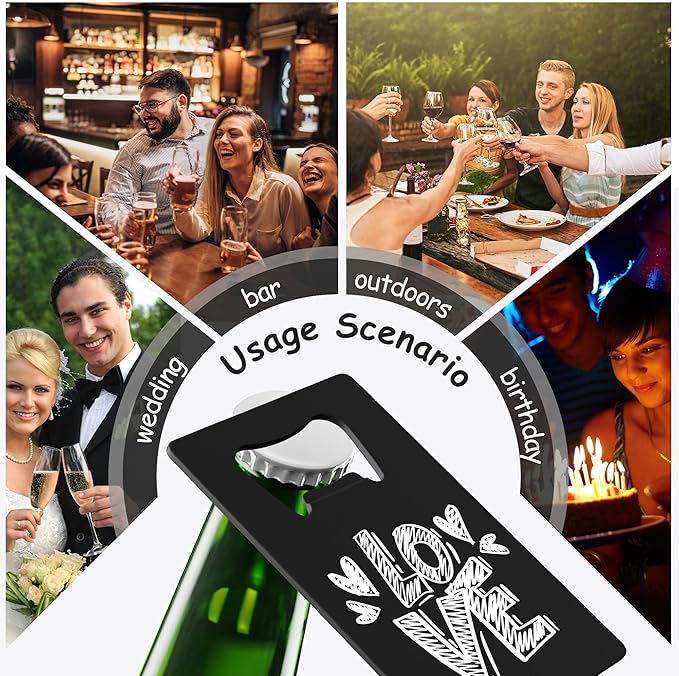 Personalized Credit Card Bottle Opener, Custom Stainless Steel Beer Bottle - Image 7