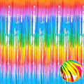 4 Pack Rainbow Foil Fringe Curtain Backdrop, 3.3Ft x 9.8Ft Colorful Metallic by Unknown