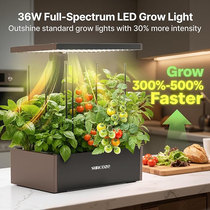 SUNCOZE Hydroponics Growing System Kit, 20 Pods Indoor Herb Garden - Image 5