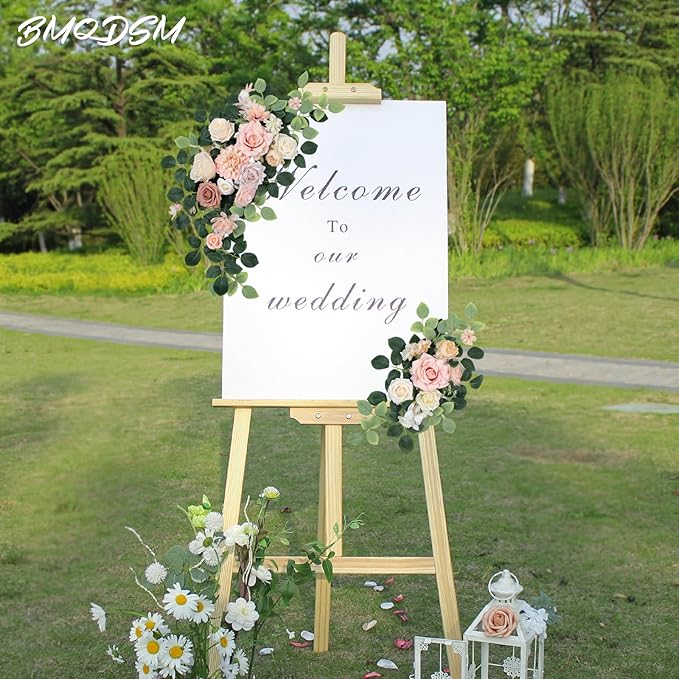 Pack of 2 Artificial Flowers for Backdrop Decoration, Wedding Arch Flowers - Image 2