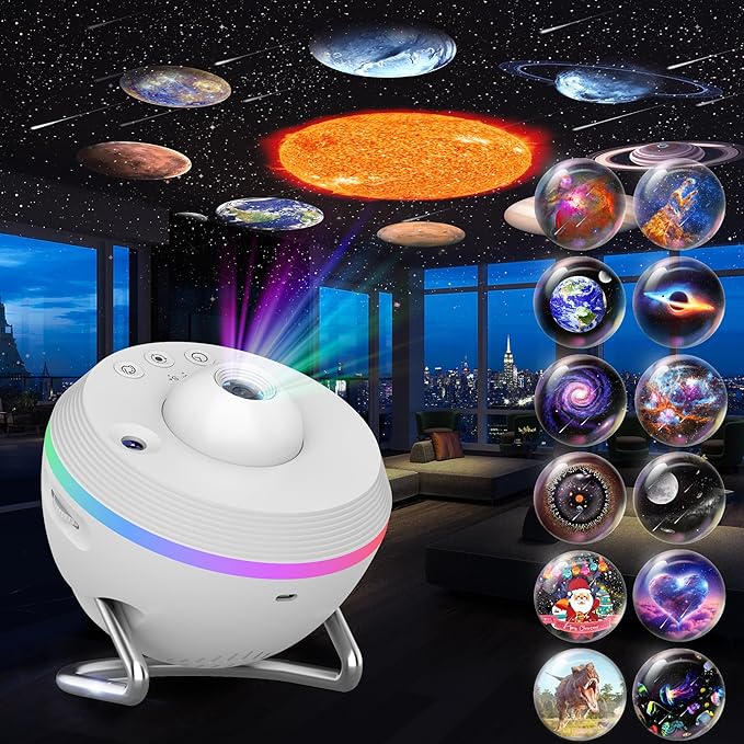 Galaxy Projector, 13 in 1 HD Planetarium Galaxy Star Projector by FlyLily