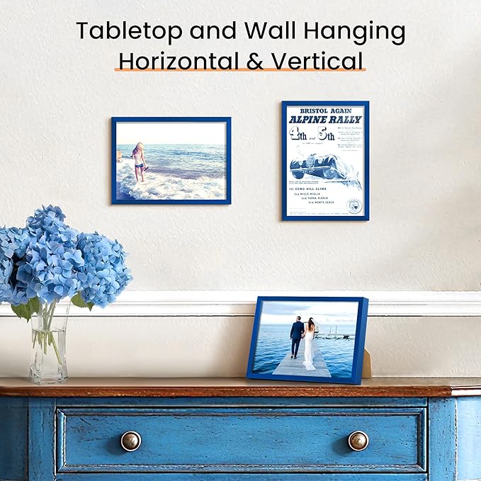 upsimples 5x7 Picture Frame Set of 3, Made of High Definition Glass - Image 4