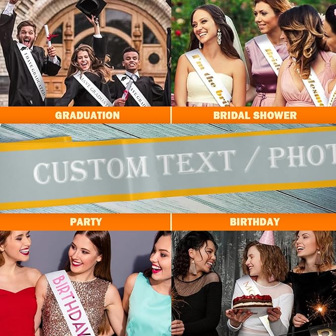 Custom Sash, Personalized Birthday Sash - Image 6
