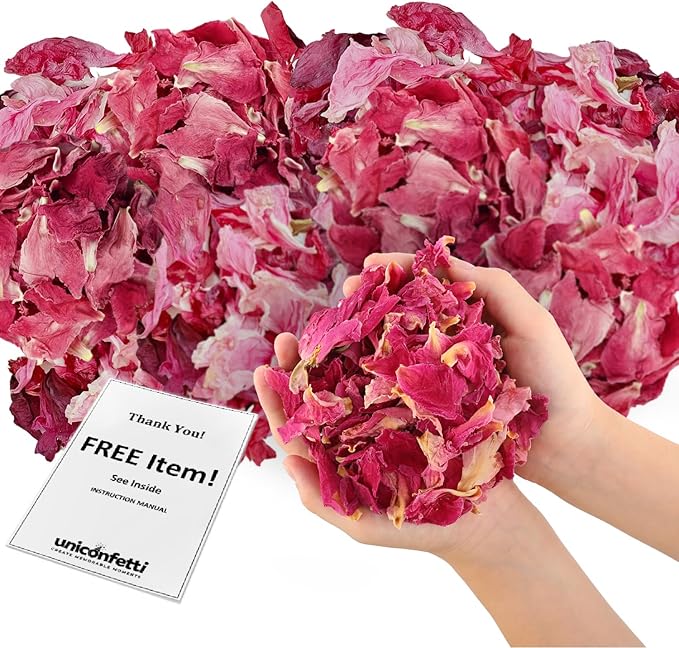 Dried Flower Red Peony Biodegradable Confetti by JAPJA
