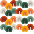 Pangda 24 Pack Folding Fans Round Paper Fans Assortment by Pangda