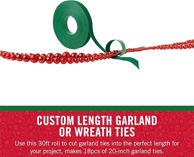 VELCRO Brand Holiday Garland Ties or Cable Straps | Hang Garlands, Lights or - Image 3
