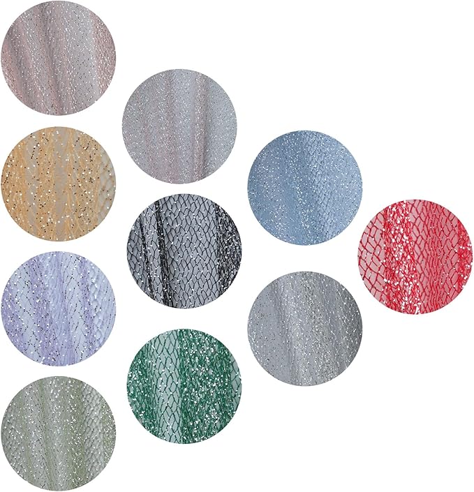 Glitter Tulle Fabric 56 Inch by 5.5 Yards Fabric Tulle Bolt - Image 7