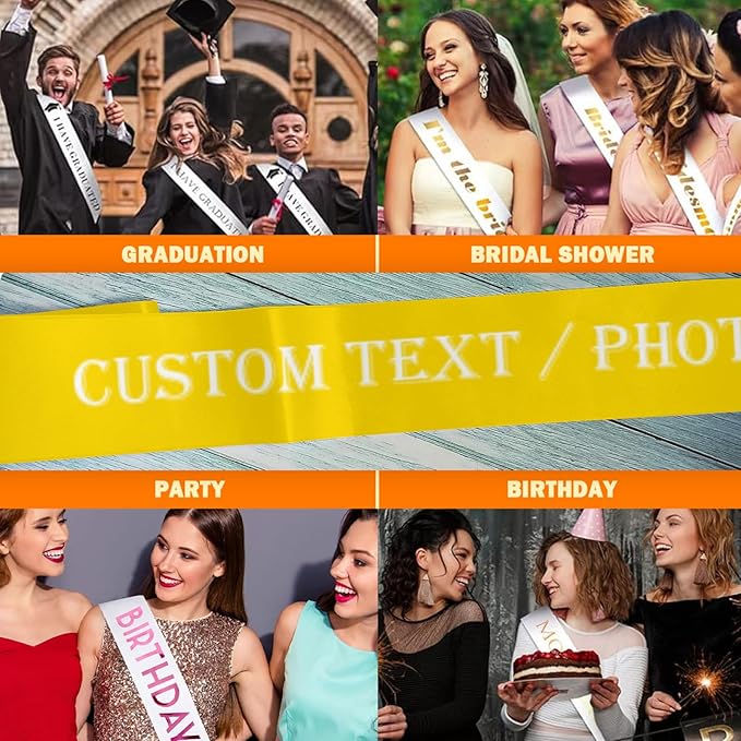 Custom Sash, Personalized Birthday Sash - Image 6