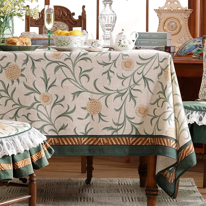 patdrea Designer French Linen Table Cloth - Image 2