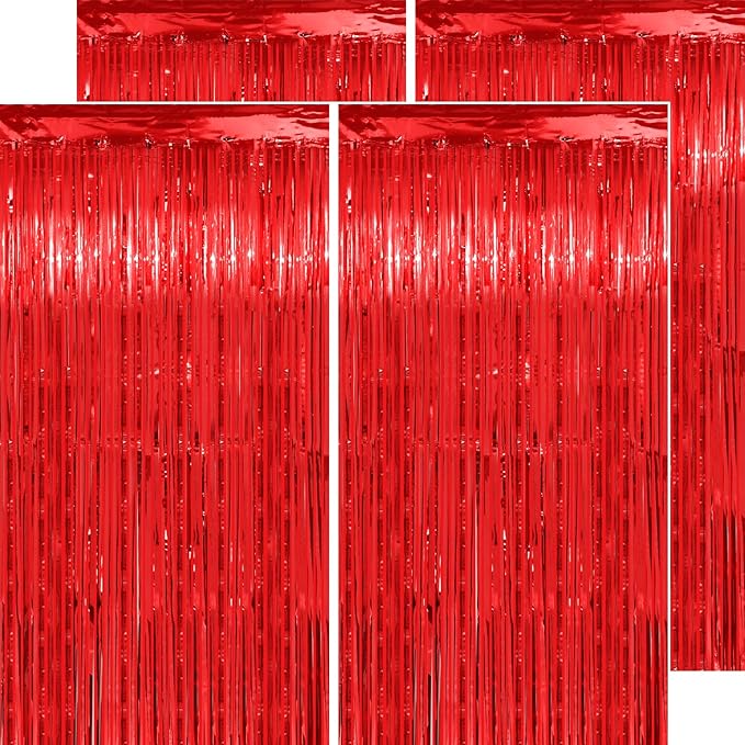 Christmas Decorations Red Streamers by PatiCool