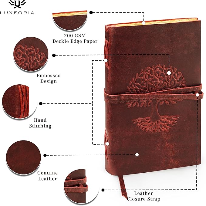 LUXEORIA Tree Of Life Leather Journal - Image 5