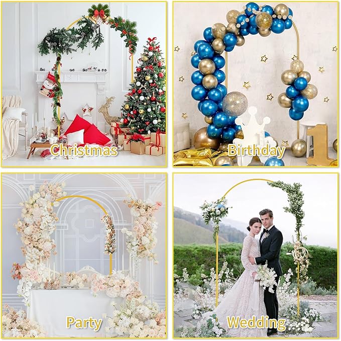 Metal Arch Backdrop Stand Set of 3 - Image 6