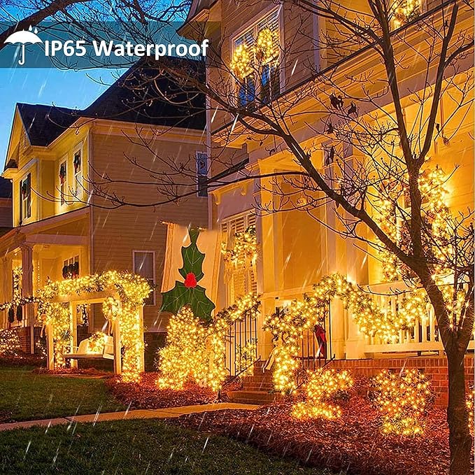 Toodour Solar Christmas Lights, 72ft 200 LED 8 Modes Outdoor Christmas String - Image 3