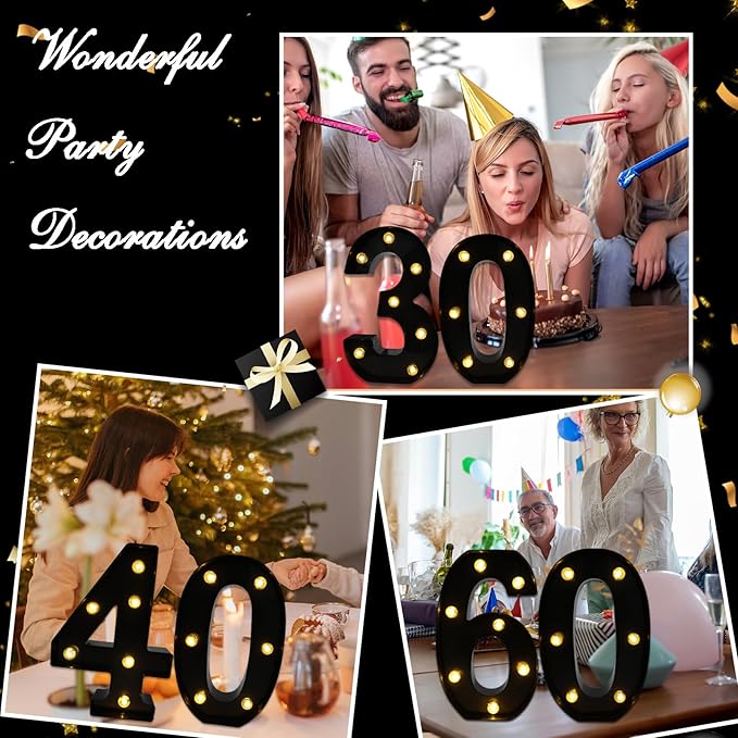 LED Marquee Numbers, 8.58 Inch Led Light Up Numbers - Image 7