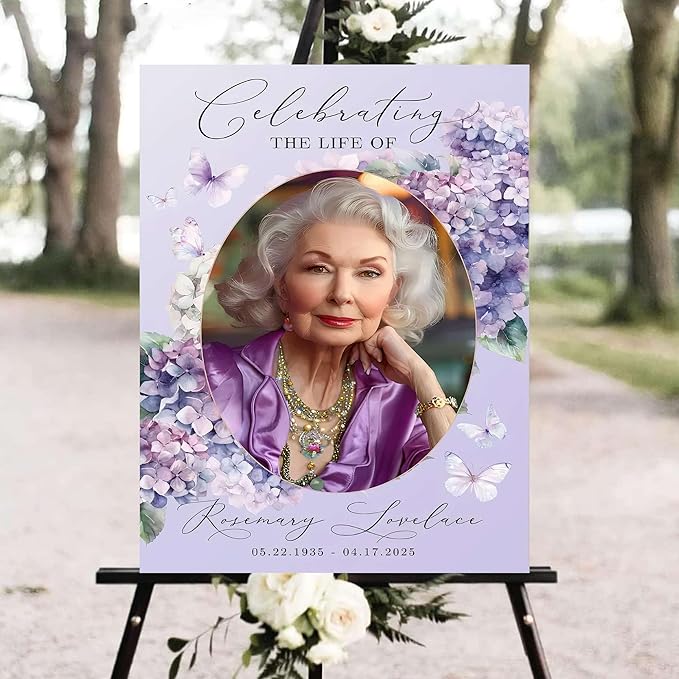 Personalized Funeral Welcome Signs, Celebration Of Life Yard Sign, Celebration - Image 2