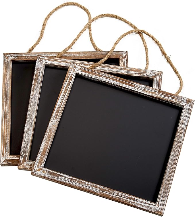 Barnyard Designs Magnetic Hanging Chalkboard Sign – Rustic Decorative Display by BarnyardDesigns