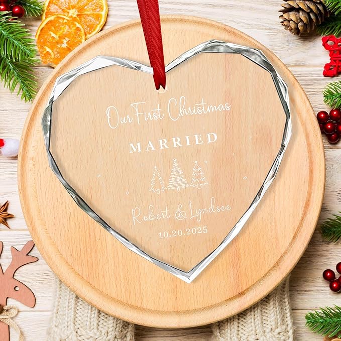 Personalized Glass Ornament 2025 - Image 2