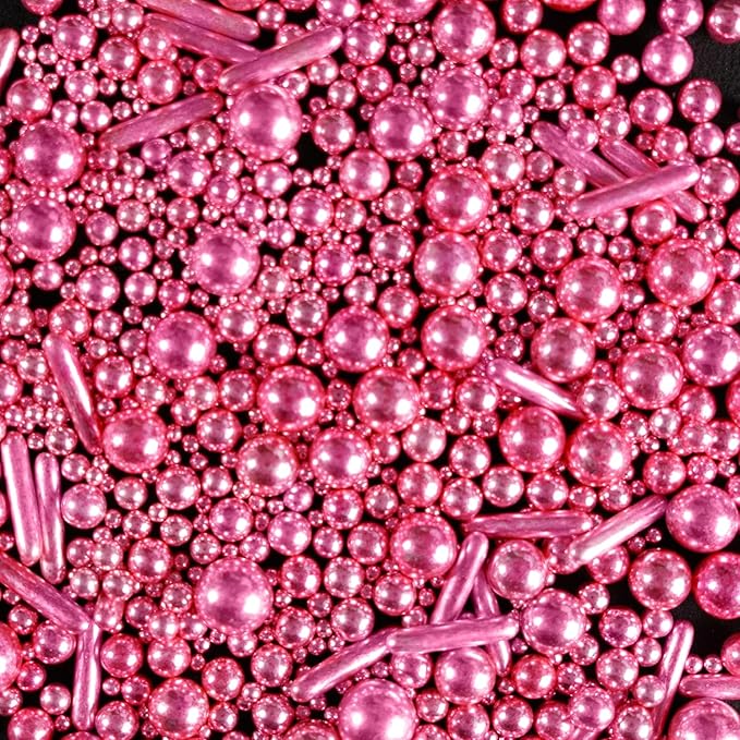 Rose Gold Pearl Rods Sprinkles, Baking Sprinkles - Image 4