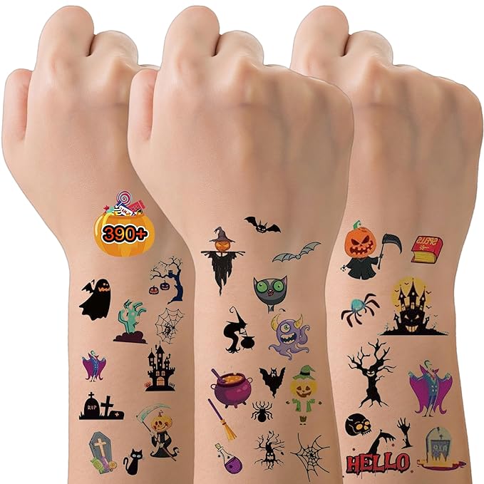 Halloween Temporary Tattoos for Kids – 30 Sheets - Image 8