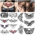 Yazhiji 13 Sheet Large Chest Underboob Temporary Tattoos by Yazhiji