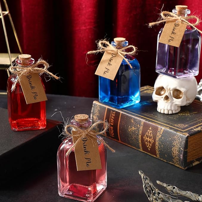 Baderke 18 Pcs 4oz Glass Potion Bottles Favor Jars - Image 3