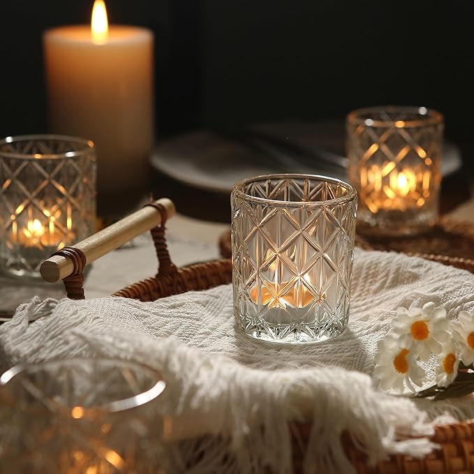 24pcs Clear Votive Candle Holders 2x2.5inch - Image 2