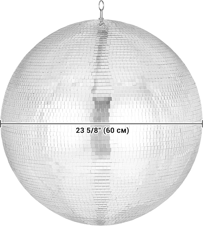 Yescom 24" Large Disco Ball Mirror Big Hanging Glass Decoration - Image 9