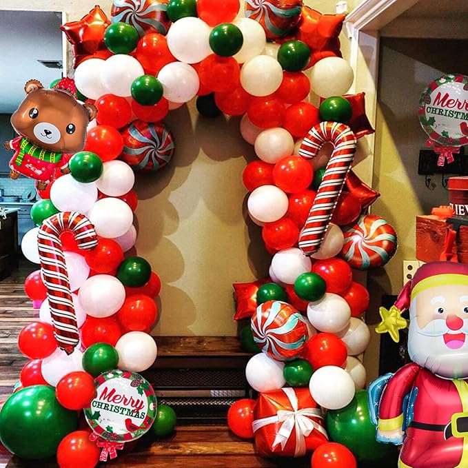 KAWKALSH Red Balloon Arch Kit 111Pcs 18 12 5 Inch Latex Party Balloons Garland - Image 7