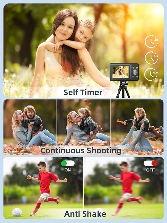 Small Digital 44MP Point and Shoot Compact Camera - Image 4