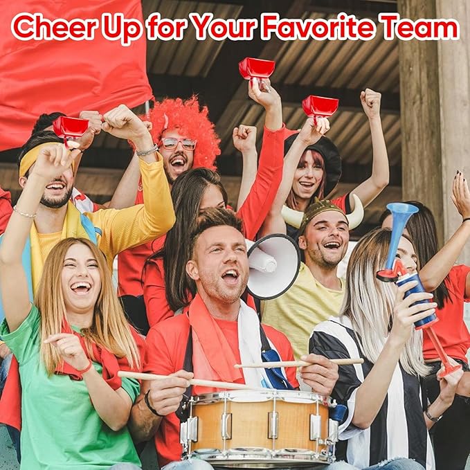 Cow Bells Noise Makers Red Cheering Bell - Image 7