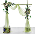 VDS Pack of 2 Panel Wedding Arch Draping Fabric Sheer Chiffon Fabric Drapery by VDS