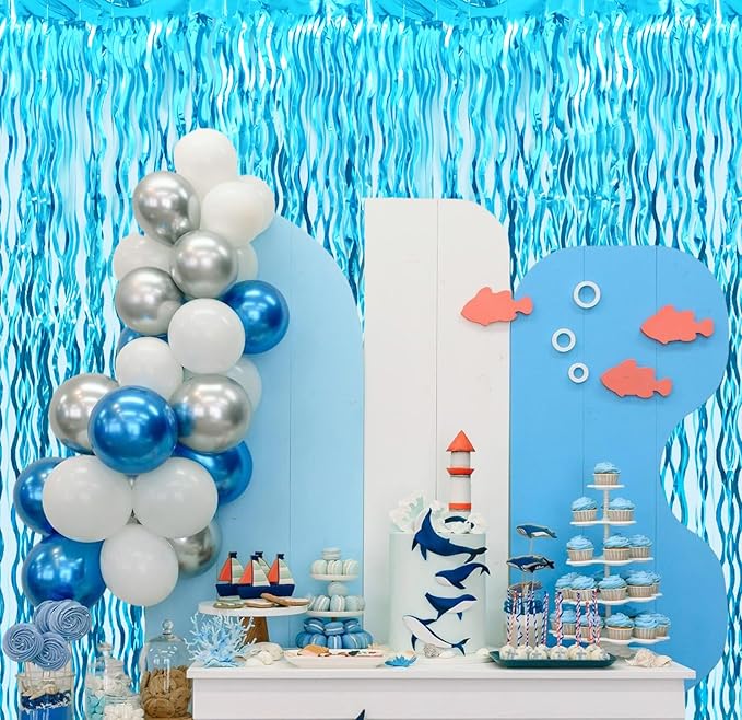 Goer Metallic Tinsel Foil Fringe Curtains - Image 7
