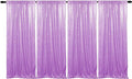 Lavender Sequin Backdrop Curtains 4 Panels 2FTx8FT Wedding Photo Backdrop by HMQIANG